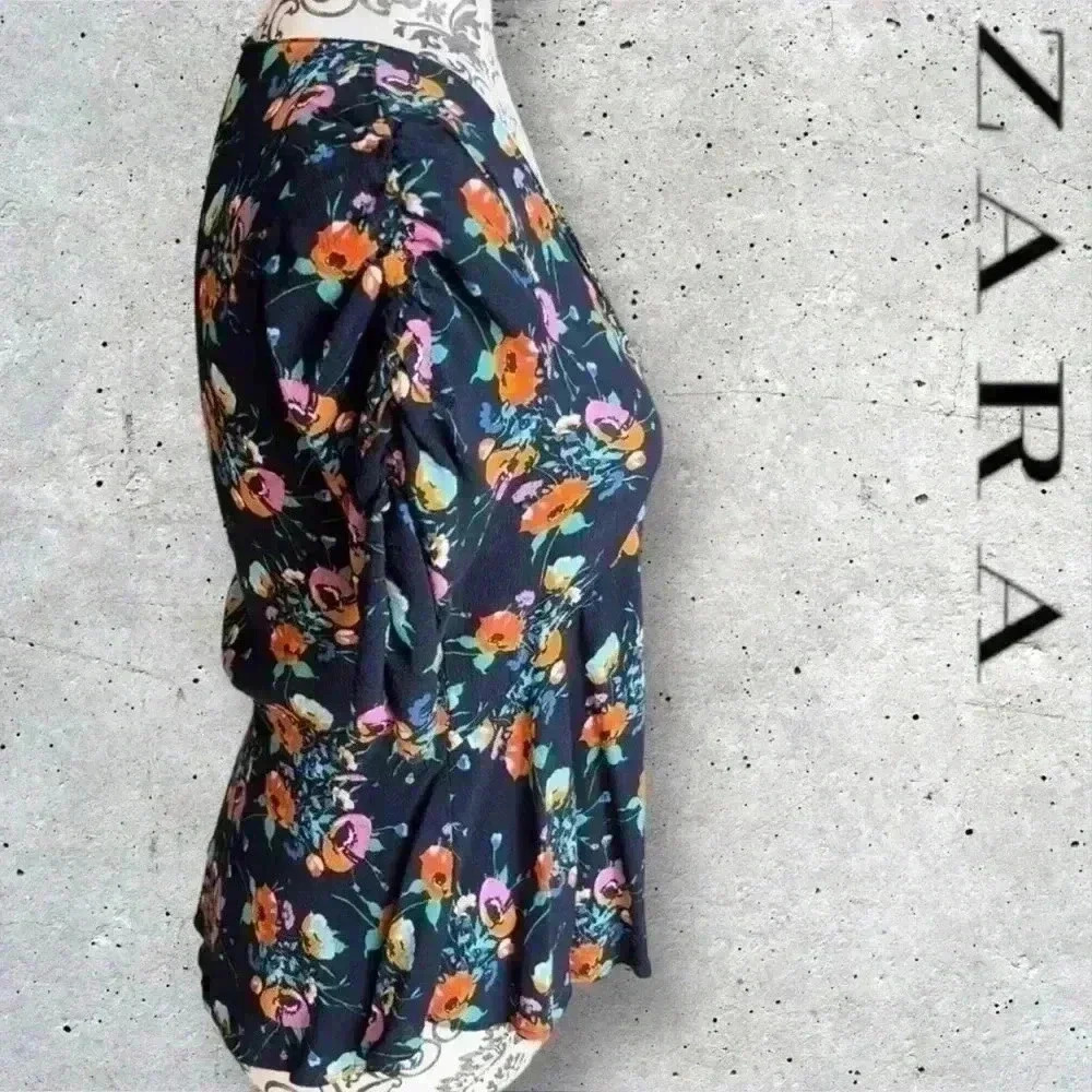 ZARA Trafaluc Floral  Top - Picture 6 of 13